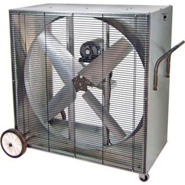 Triangle Engineering 42" 1 Speed 3/4 HP 230/460V 3-Phase Open Drip Proof Motor Belt Drive Box Fan PVI4214-X